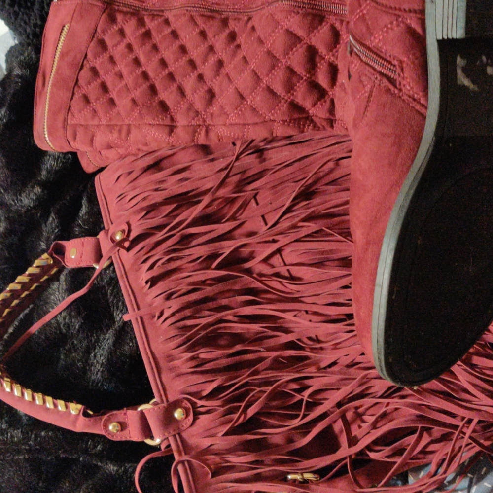 Boots and matching purse,Boots size 12W
